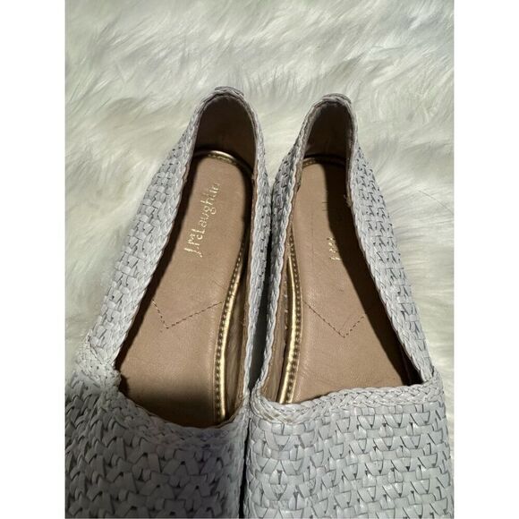 J.mclaughlin Redding 2 basket weave woven black white loafers 9M - Picture 2 of 11